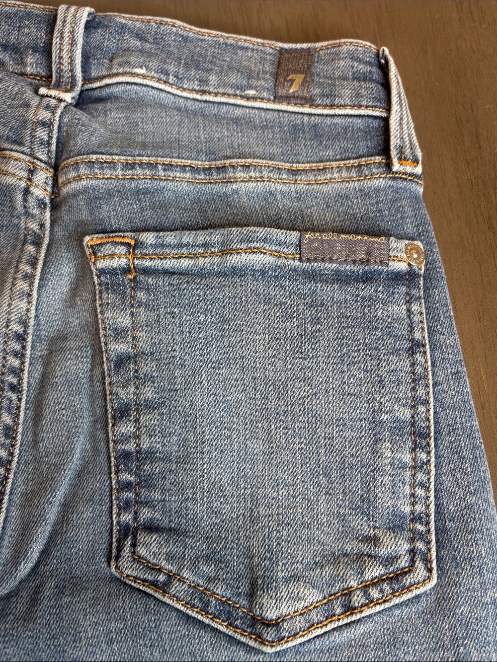 💙 7 For All Mankind High RIse Ankle Skinny Jeans Women’s 23 Distressed 💙 - Picture 14 of 14